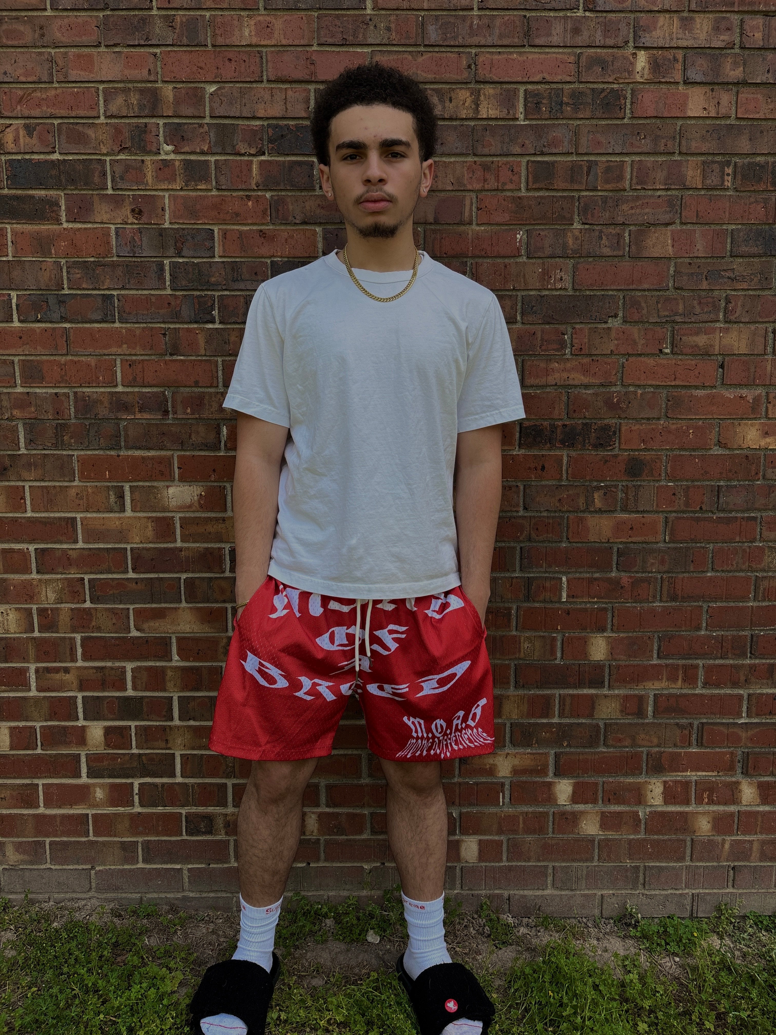 M.O.A.B MESH SHORTS RED+BLK *BUNDLE*