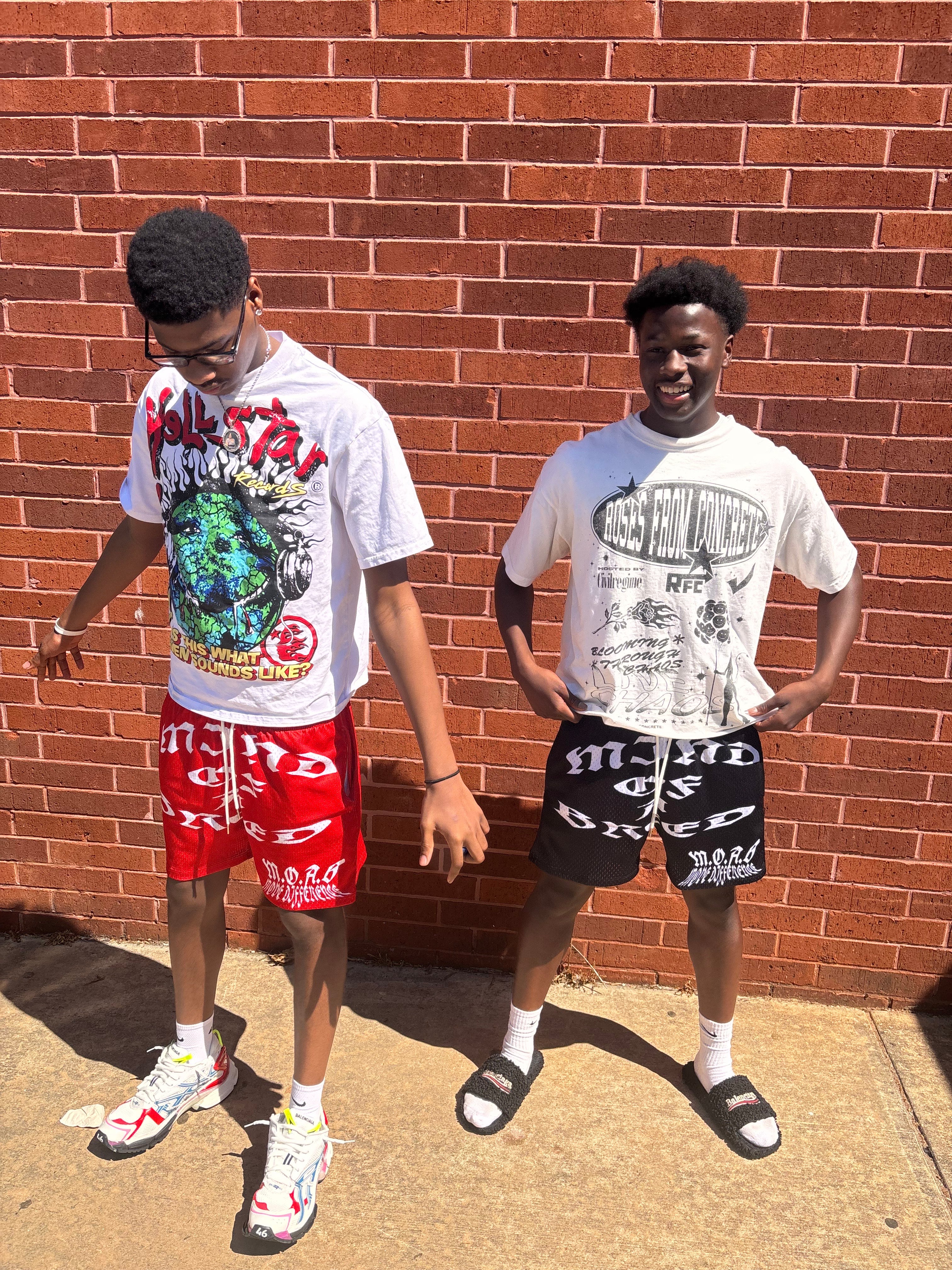 M.O.A.B MESH SHORTS RED+BLK *BUNDLE*